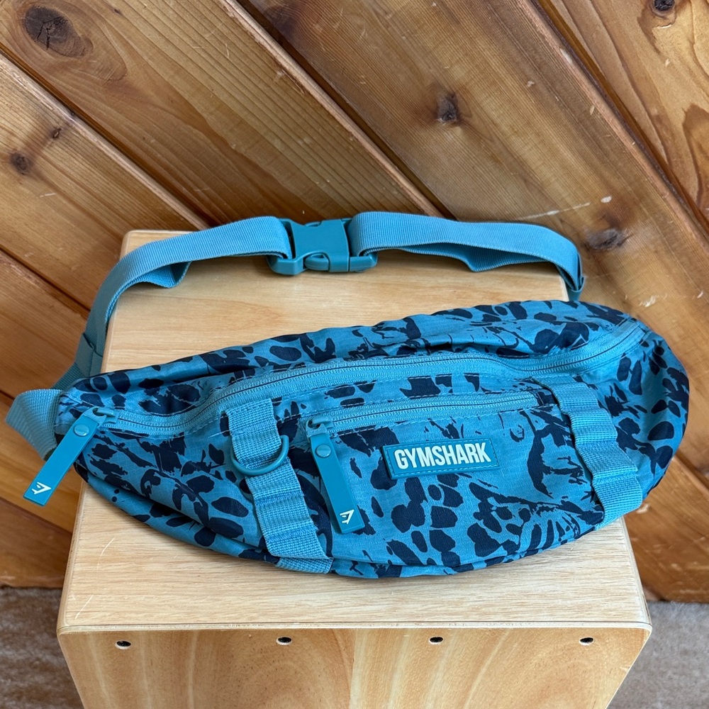 Gymshark Teal Animal Print Bag